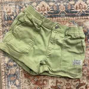 Green Casual Shorts